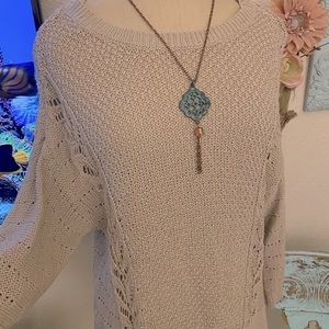 Boho sweater top